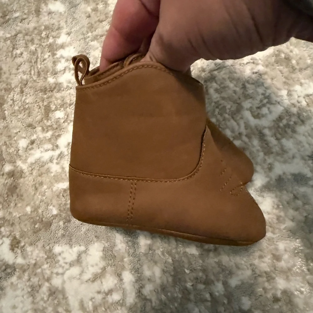 Carter's Brown Baby Walker Boots size 3/6M